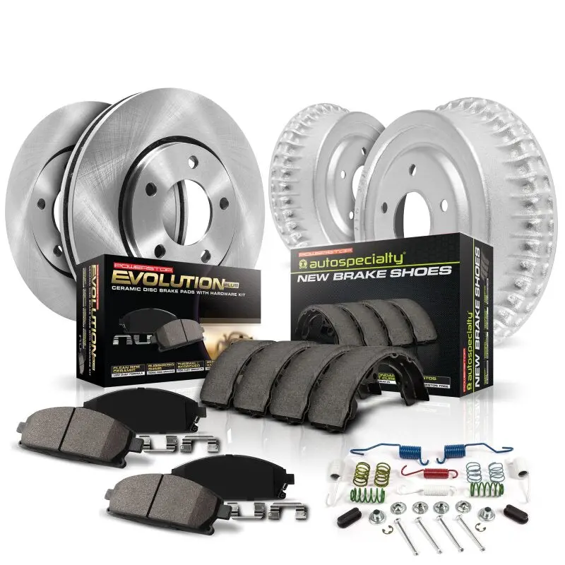 Power Stop 10-13 Ford Transit Connect Rear Autospecialty Drum Kit 1