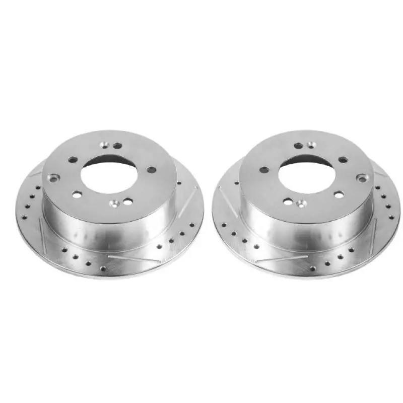Power Stop 10-13 Kia Forte Rear Evolution Drilled & Slotted Rotors - Pair 1