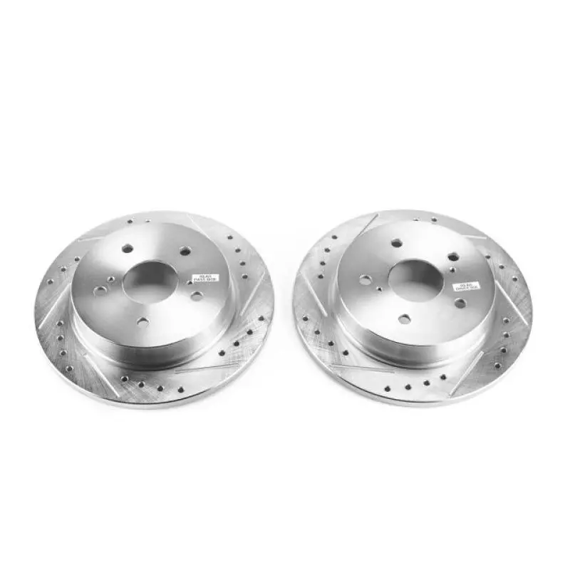 Power Stop 10-13 Suzuki Kizashi Rear Evolution Drilled & Slotted Rotors - Pair 1