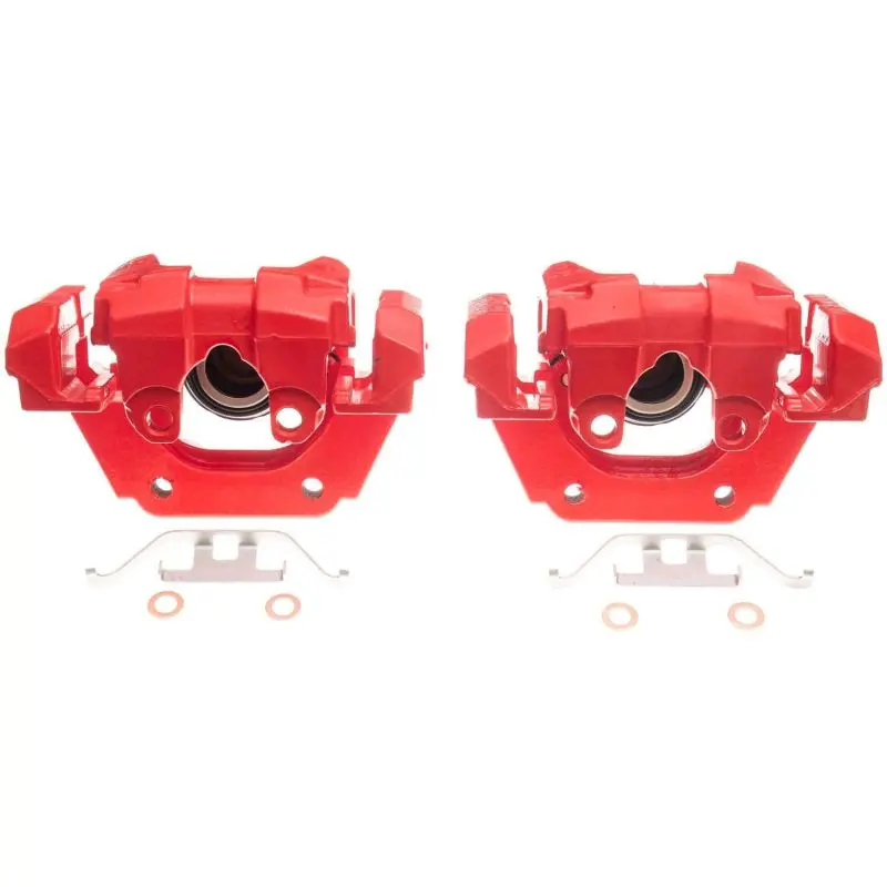 Power Stop 10-15 Bmw 550I Gt Rear Red Calipers - Pair 1