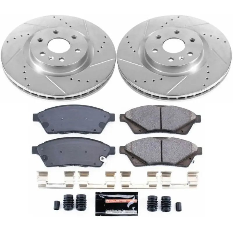 Power Stop 10-16 Cadillac Srx Front Z23 Evolution Sport Brake Kit 1