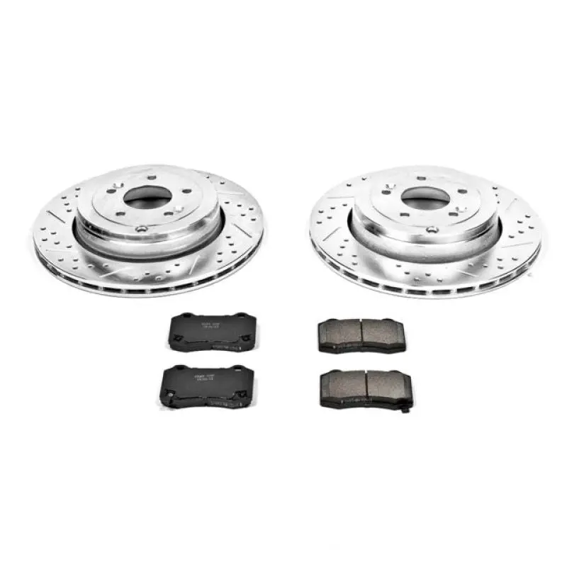 Power Stop 10-16 Hyundai Genesis Coupe Rear Z23 Evolution Sport Brake Kit 1