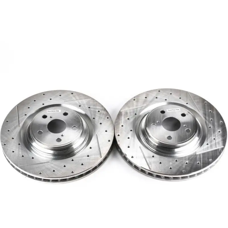 Power Stop 10-17 Lexus Ls460 Front Drilled & Slotted Rotor - Pair 1