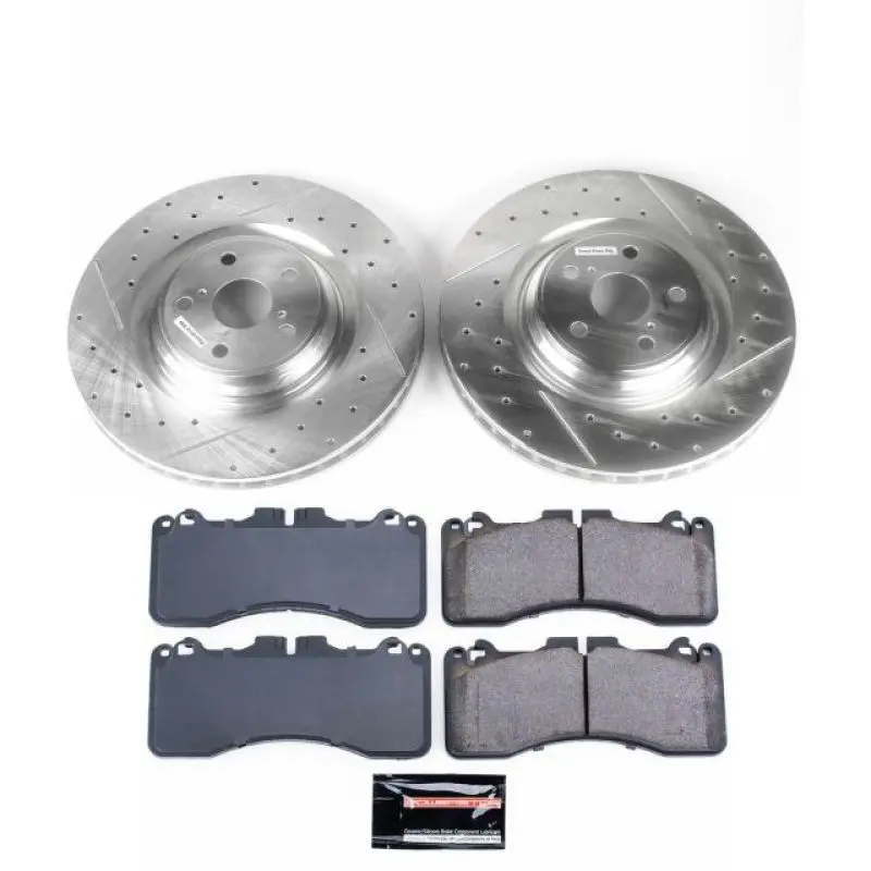 Power Stop 10-17 Lexus Ls460 Front Z23 Evolution Brake Kit 1
