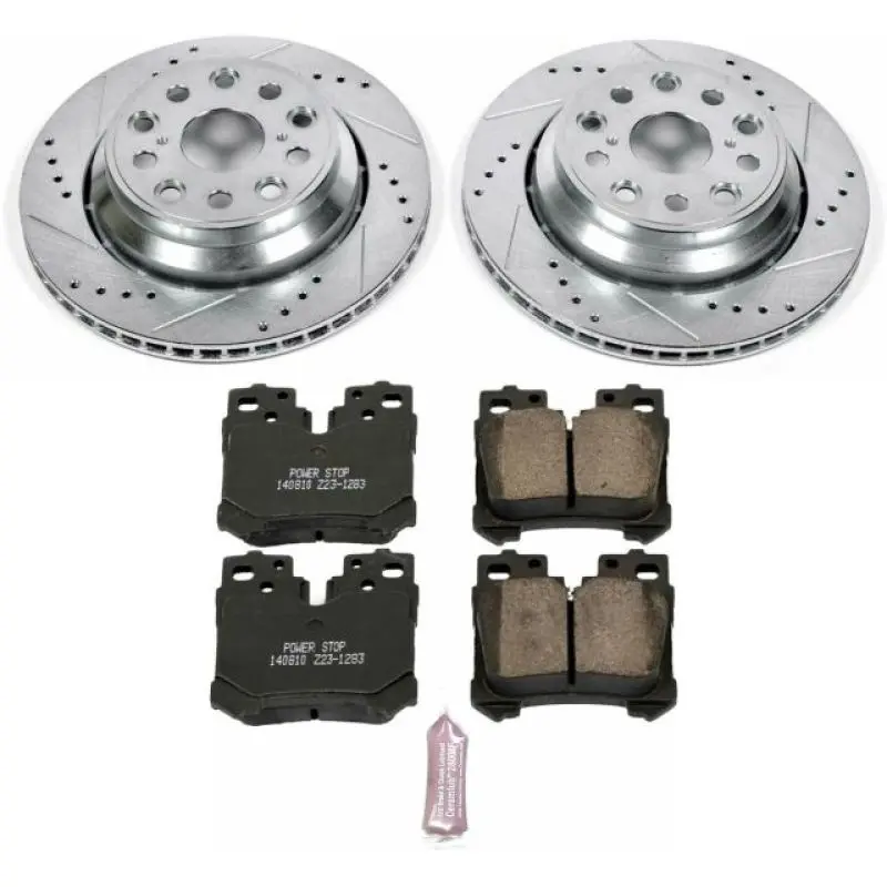 Power Stop 10-17 Lexus Ls460 Rear Z23 Evolution Sport Brake Kit 1