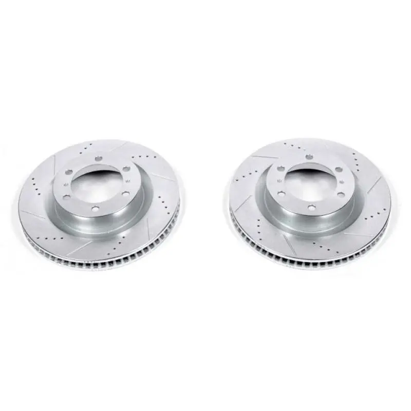 Power Stop 10-24 Toyota 4Runner Front Evolution Drilled & Slotted Rotors - Pair 1
