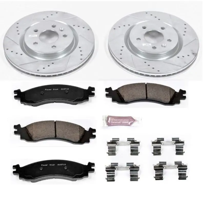 Power Stop 11-12 Ford Taurus Front Z23 Evolution Sport Brake Kit 1