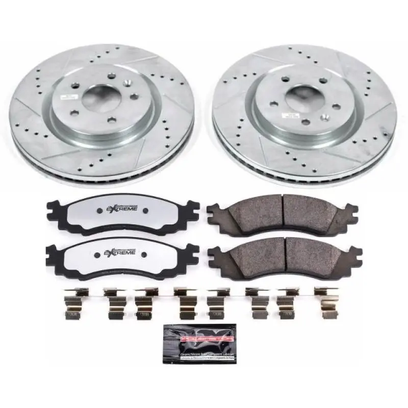 Power Stop 11-12 Ford Taurus Front Z36 Truck & Tow Brake Kit 1