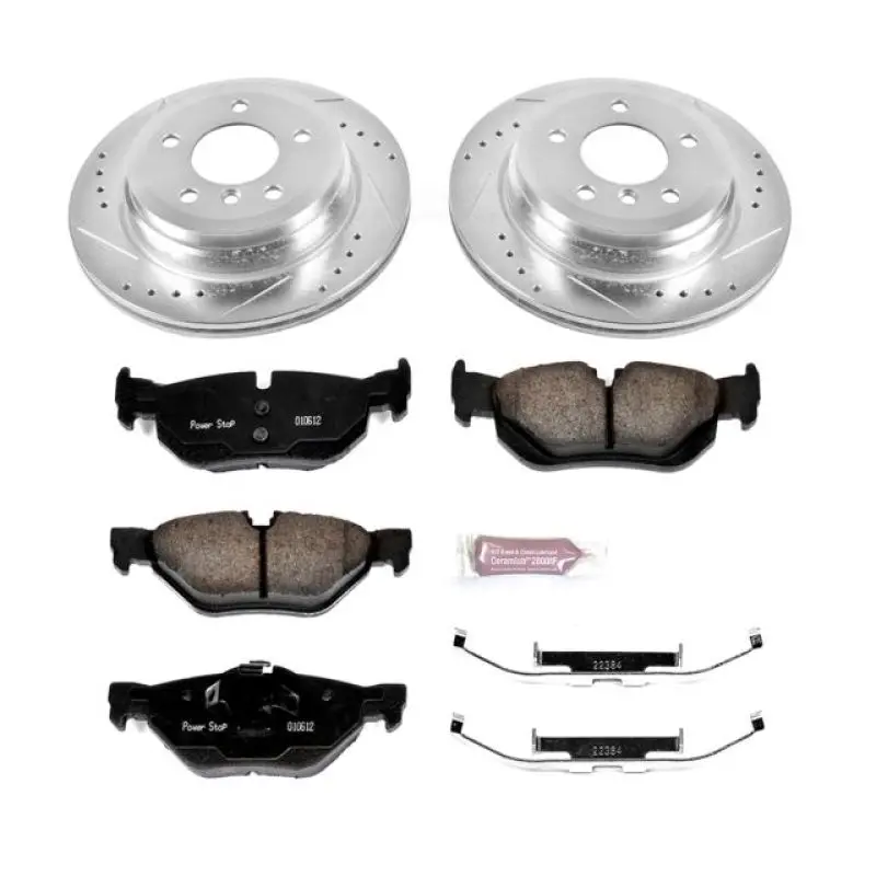 Power Stop 11-13 Bmw 328I Rear Z23 Evolution Sport Brake Kit 1