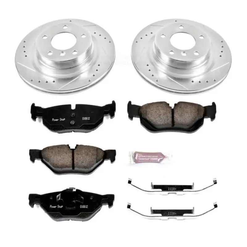 Power Stop 11-13 Bmw 328I Rear Z23 Evolution Sport Brake Kit 1