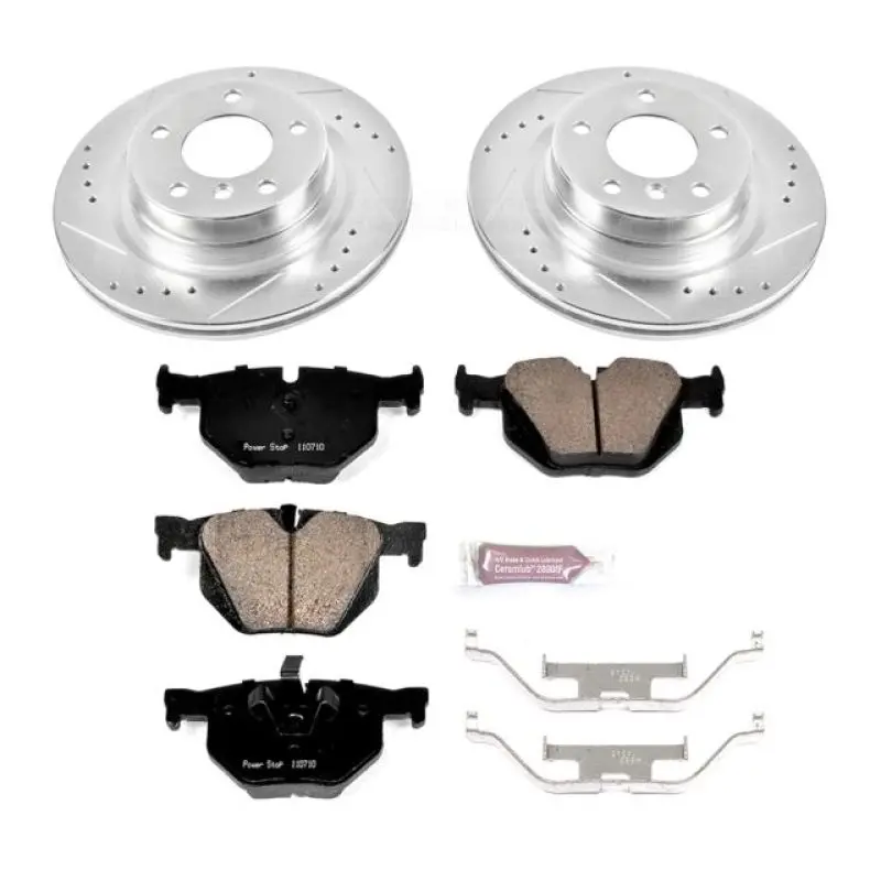 Power Stop 11-13 Bmw 335I Rear Z23 Evolution Sport Brake Kit 1
