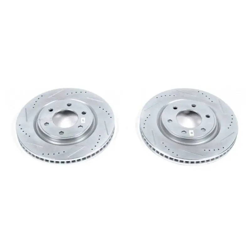 Power Stop 11-13 Infiniti Qx56 Front Evolution Drilled & Slotted Rotors - Pair 1