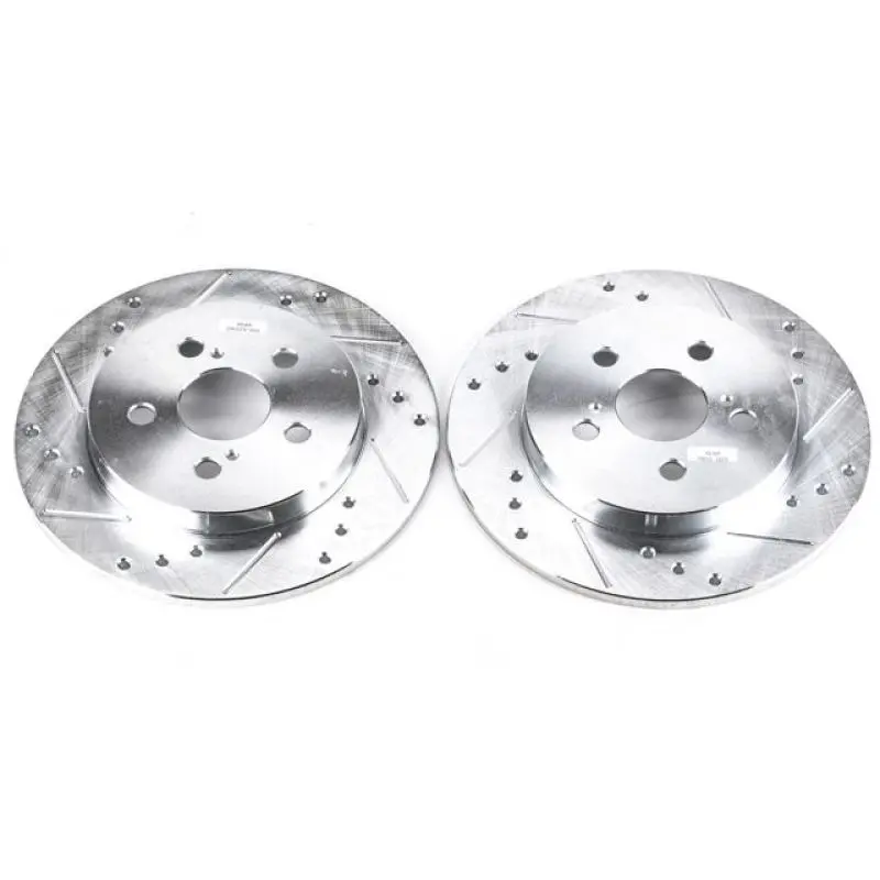 Power Stop 11-13 Lexus Ct200h Rear Evolution Drilled & Slotted Rotors - Pair 1