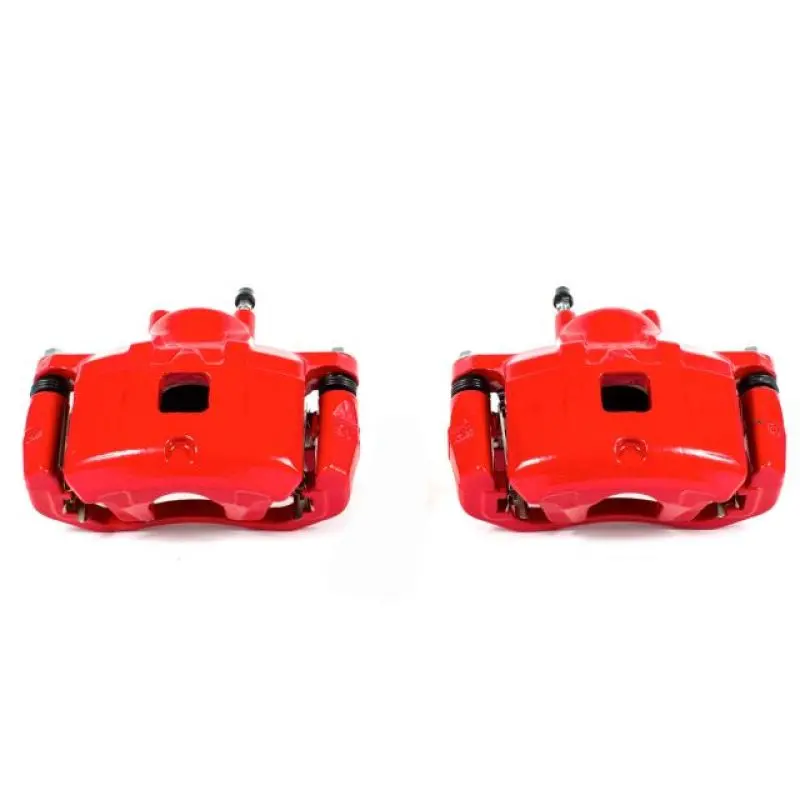 Power Stop 11-14 Chrysler 200 Front Red Calipers W/Brackets - Pair 1
