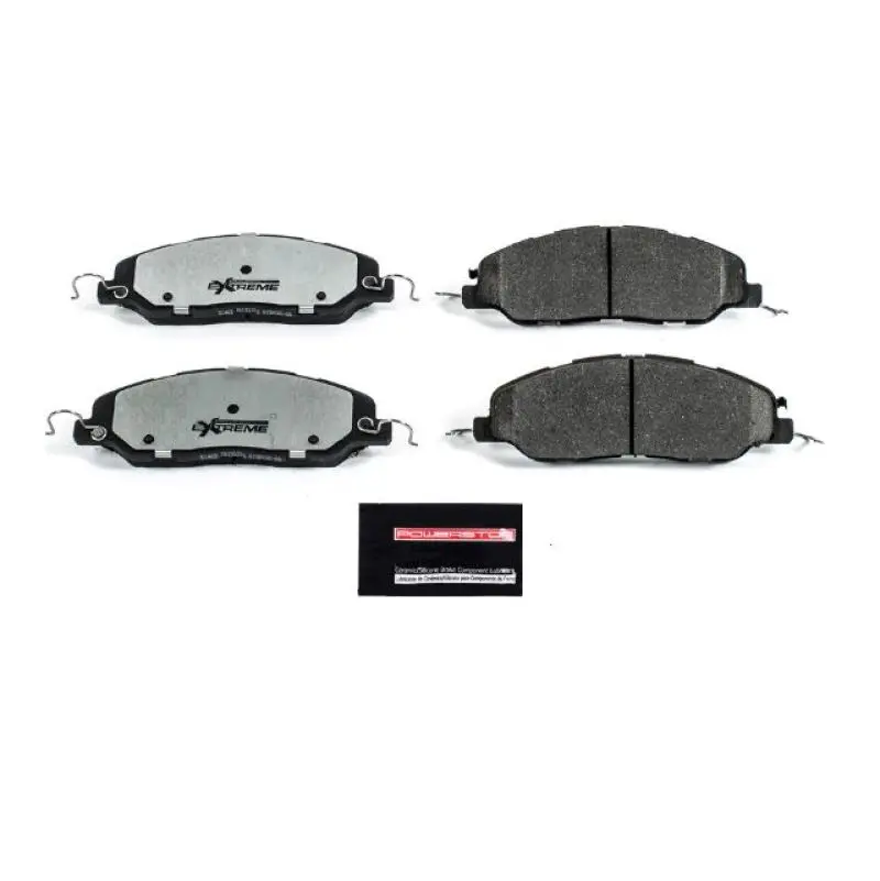 Power Stop 11-14 Ford Mustang Front Z26 Extreme Street Brake Pads W/Hardware 1