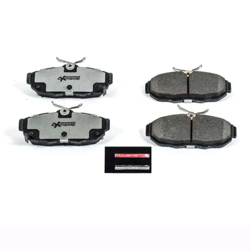 Power Stop 11-14 Ford Mustang Rear Z26 Extreme Street Brake Pads W/Hardware 1
