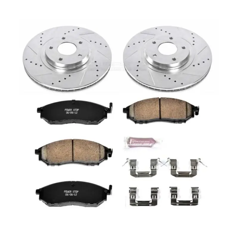 Power Stop 11-14 Nissan Murano Front Z23 Evolution Sport Brake Kit 1