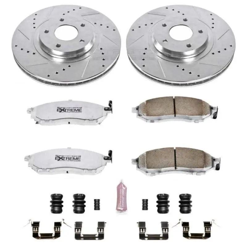 Power Stop 11-14 Nissan Murano Front Z26 Street Warrior Brake Kit 1