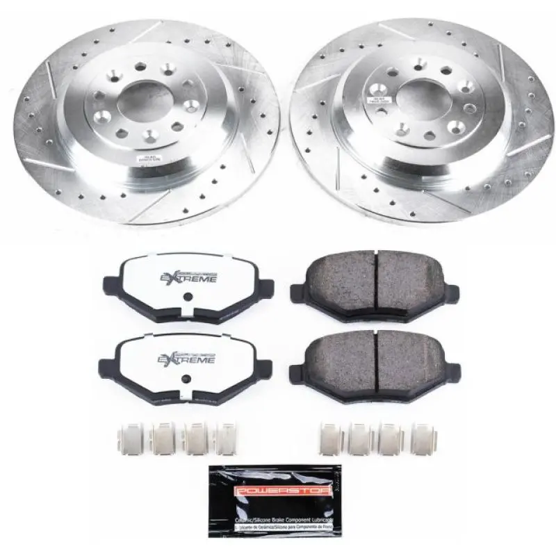 Power Stop 11-15 Ford Edge Rear Z36 Truck & Tow Brake Kit 1