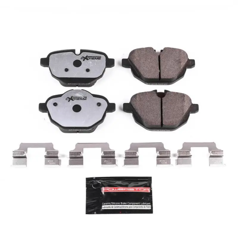 Power Stop 11-16 Bmw 528I Rear Z26 Extreme Street Brake Pads W/Hardware 1