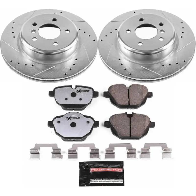 Power Stop 11-16 Bmw 528I Rear Z26 Street Warrior Brake Kit 1