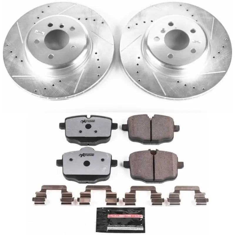 Power Stop 11-16 Bmw 550I Rear Z26 Street Warrior Brake Kit 1