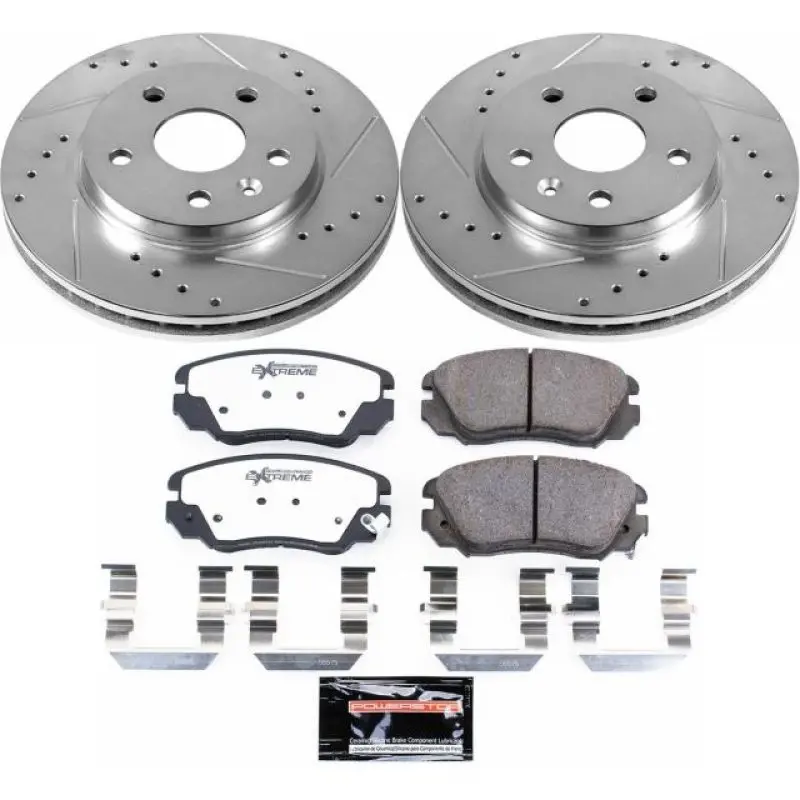 Power Stop 11-16 Buick Lacrosse Front Z26 Street Warrior Brake Kit 1
