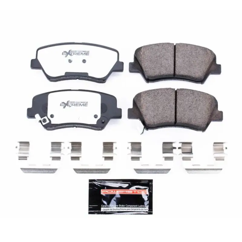 Power Stop 11-16 Hyundai Elantra Front Z26 Extreme Street Brake Pads W/Hardware 1