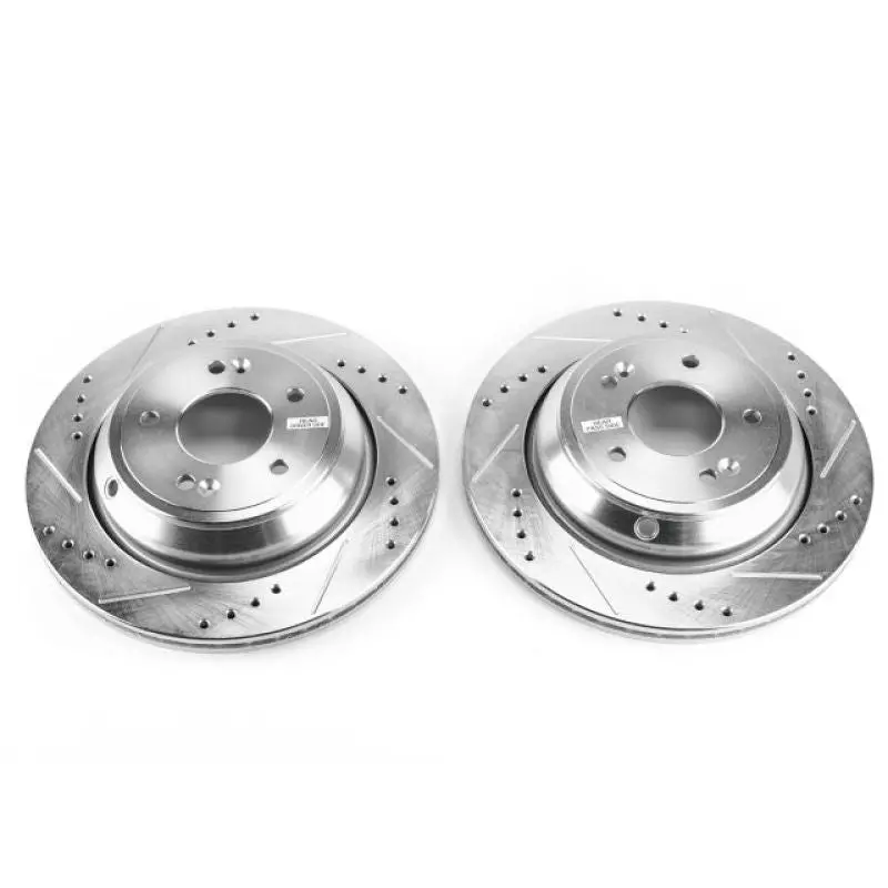 Power Stop 11-16 Hyundai Equus Rear Evolution Drilled & Slotted Rotors - Pair 1