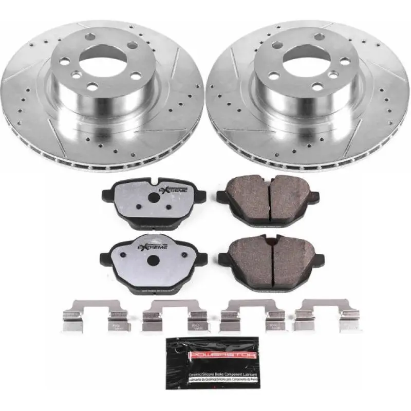 Power Stop 11-17 Bmw X3 Rear Z26 Street Warrior Brake Kit 1