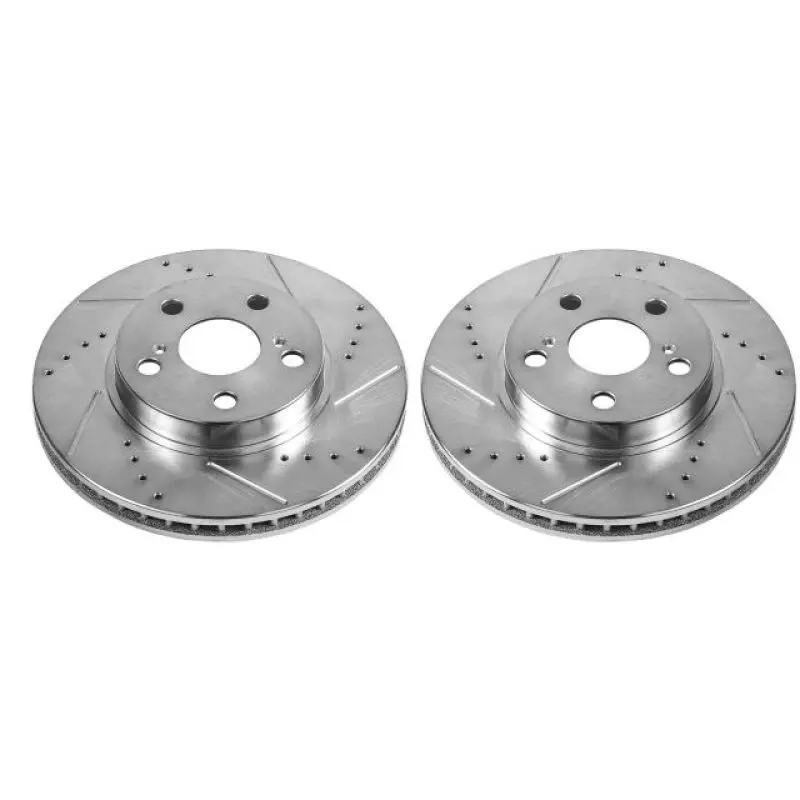 Power Stop 11-17 Lexus Ct200h Front Evolution Drilled & Slotted Rotors - Pair 1