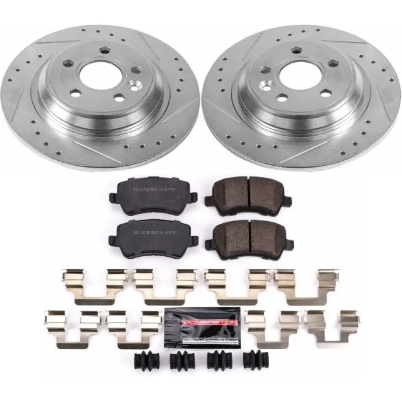 Power Stop 11-18 Volvo S60 Rear Z23 Evolution Sport Brake Kit 1