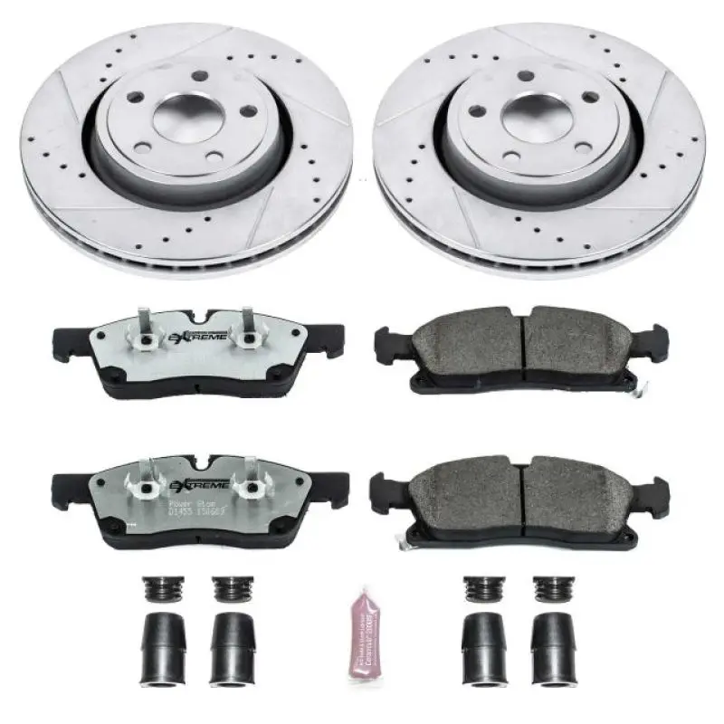 Power Stop 11-19 Dodge Durango Front Z26 Street Warrior Brake Kit 1