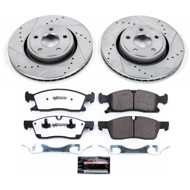 Power Stop 11-19 Dodge Durango Front Z36 Truck & Tow Brake Kit 1
