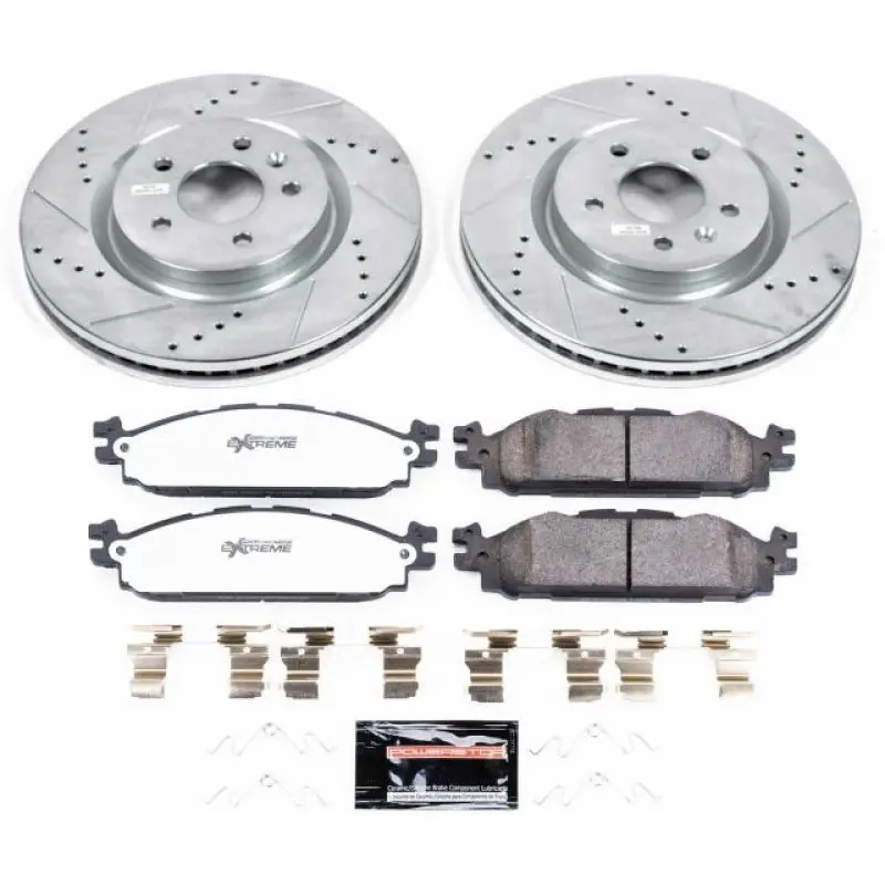 Power Stop 11-19 Ford Explorer Front Z36 Truck & Tow Brake Kit 1