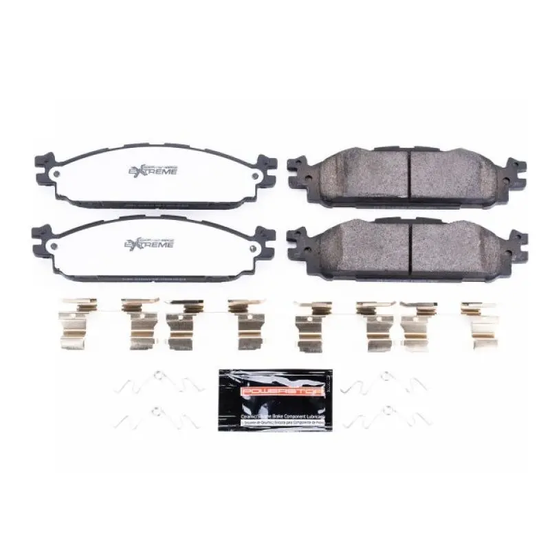 Power Stop 11-19 Ford Explorer Front Z36 Truck & Tow Brake Pads W/Hardware 1