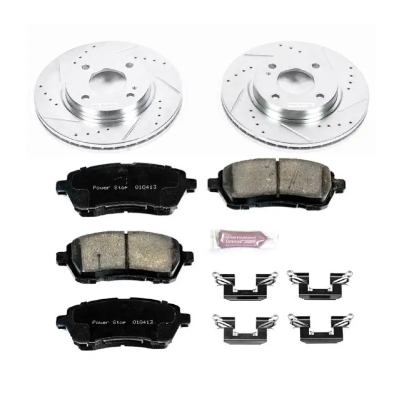 Power Stop 11-19 Ford Fiesta Front Z23 Evolution Sport Brake Kit 1