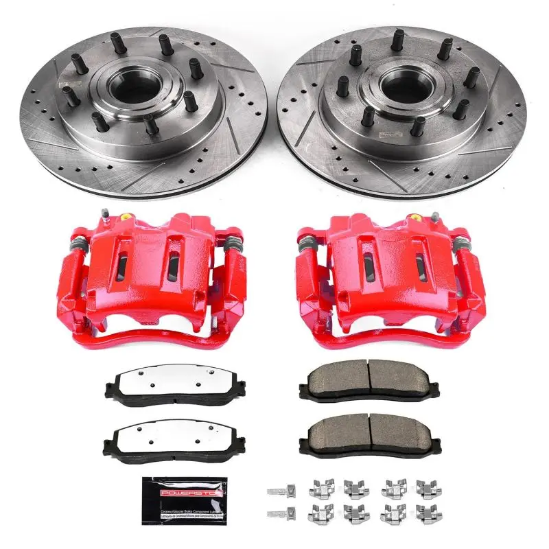 Power Stop 12-13 Ford F-250 Super Duty Front Z36 Truck & Tow Kit W/Cals 1