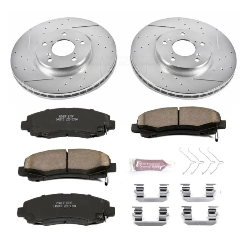 Power Stop 12-14 Honda Ridgeline Front Z23 Evolution Sport Brake Kit 1