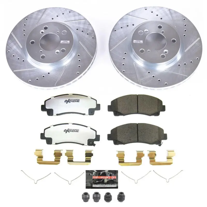 Power Stop 12-14 Honda Ridgeline Front Z26 Street Brake Kit 1