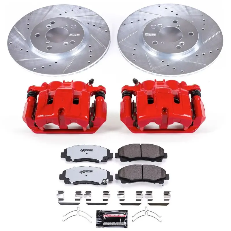 Power Stop 12-14 Honda Ridgeline Front Z36 Truck & Tow Kit W/Cals 1