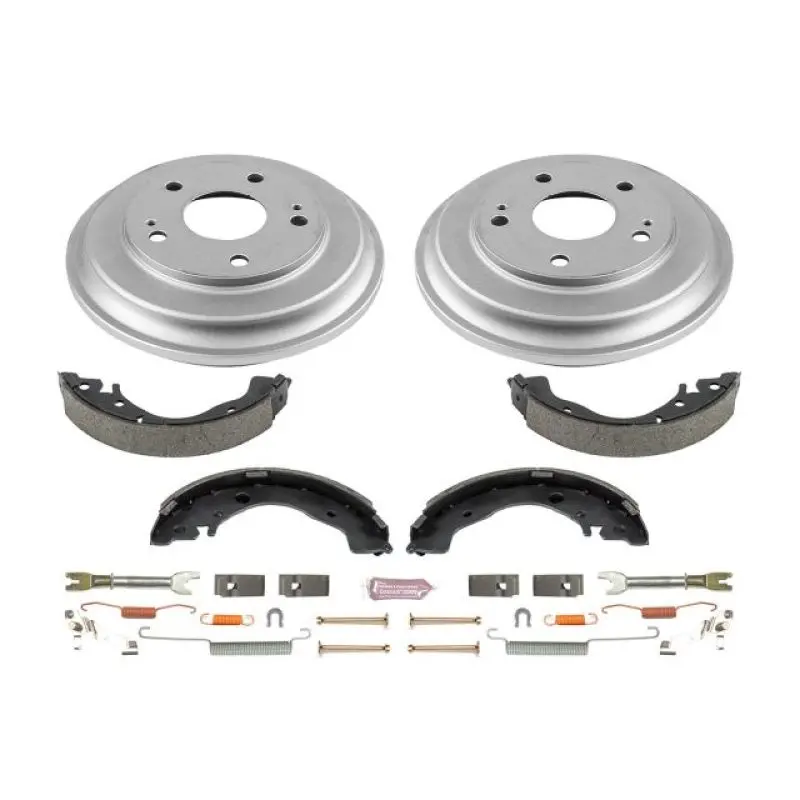 Power Stop 12-15 Honda Civic Coupe Rear Autospecialty Drum Kit 1