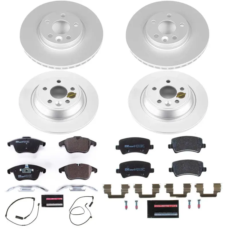 Power Stop 12-15 Land Rover Range Rover Evoque Front & Rear Eurostop Brake Kit 1