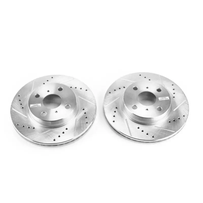 Power Stop 12-15 Scion Iq Front Evolution Drilled & Slotted Rotors - Pair 1