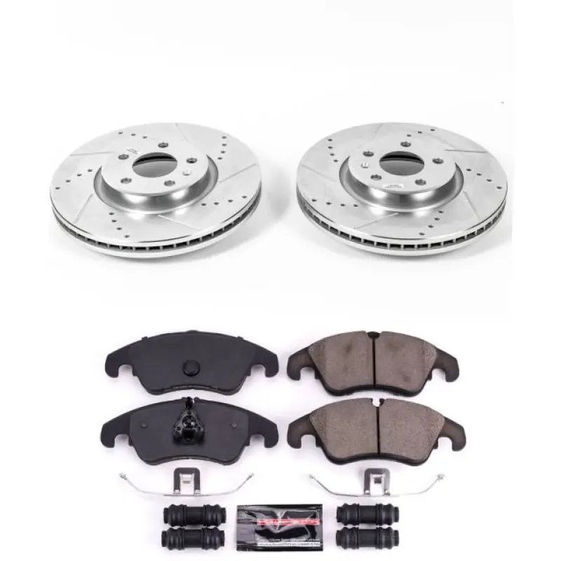 Power Stop 12-16 Audi A4 Front Z23 Evolution Sport Brake Kit 1
