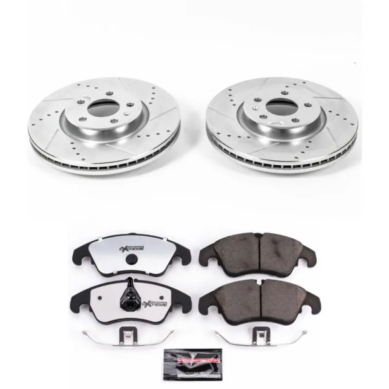 Power Stop 12-16 Audi A4 Front Z26 Street Warrior Brake Kit 1