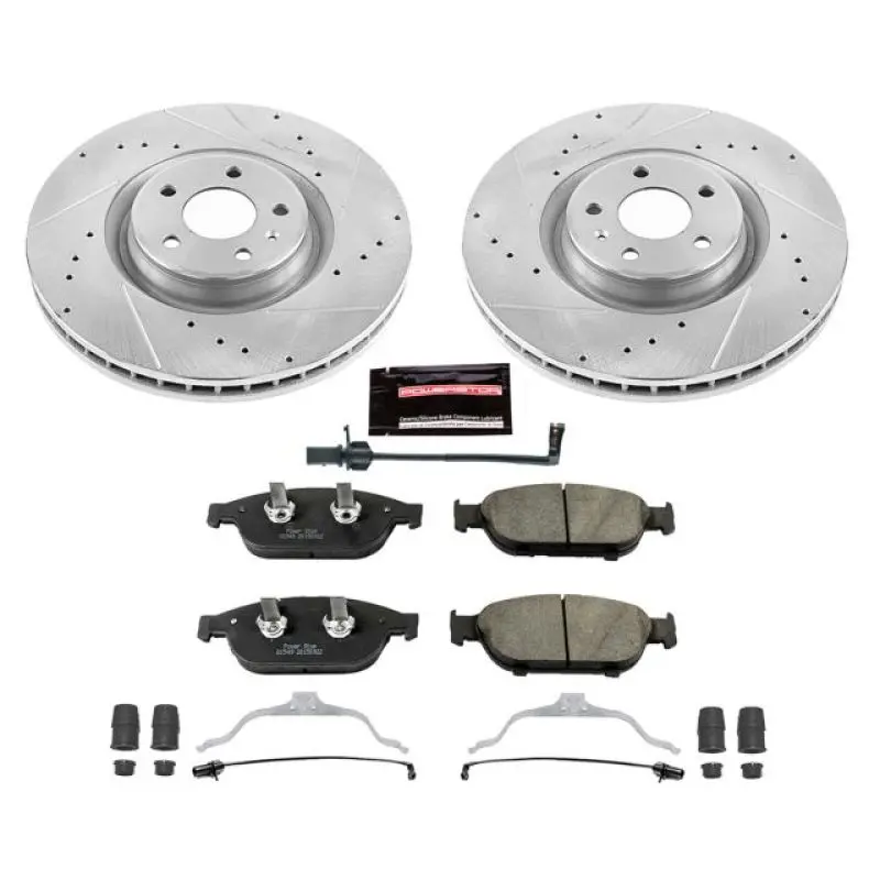 Power Stop 12-16 Audi A6 Quattro Front Z23 Evolution Sport Brake Kit 1