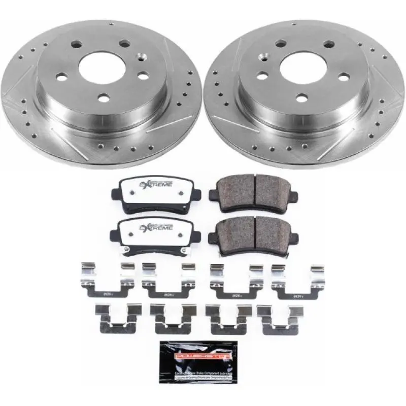 Power Stop 12-16 Buick Lacrosse Rear Z26 Street Warrior Brake Kit 1