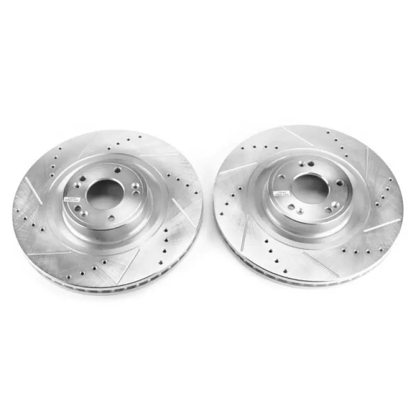 Power Stop 12-16 Hyundai Equus Front Evolution Drilled & Slotted Rotors - Pair 1