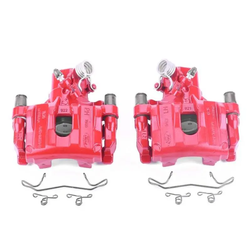 Power Stop 12-17 Ford Focus Rear Red Calipers W/Brackets - Pair 1
